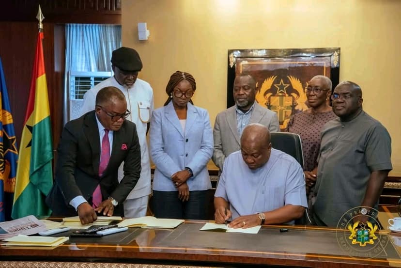 Mahama signs 5 key bills into law, scraps National Security Minister role