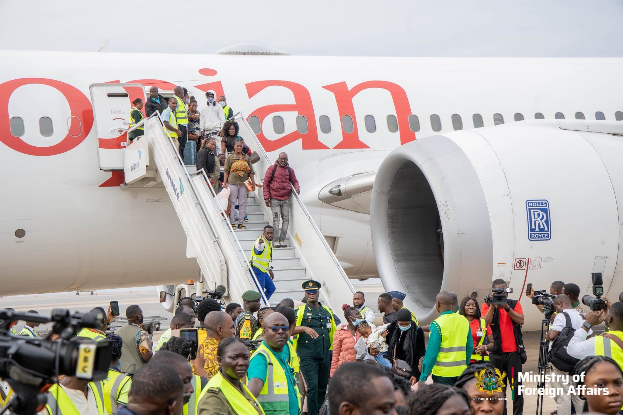 South Africa warns Ghana over 'public spectacles' surrounding the evacuation of Ghanaian nationals