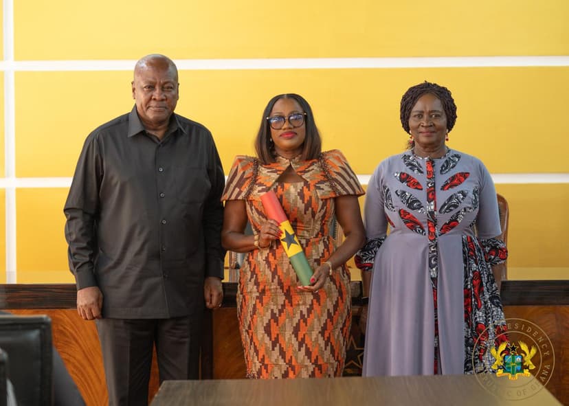 Mahama swears in Dr Pamela Graham as Auditor General