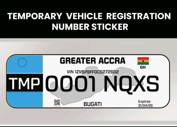 DVLA announces new digital number plate rollout dates for Ghana vehicles